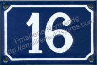 Numéro de rue personnalisable, plaque émaillée (10x15-10x18cm) (les photos présentées ne changent pas avec votre commande)