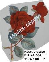 Rose anglaise rouge