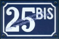 Numéro de rue personnalisable, plaque émaillée (10x15 /10x18cm) (les photos présentées ne changent pas avec votre commande)