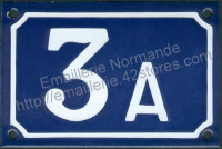 Numéro de rue personnalisable, plaque émaillée (10x15 /10x18cm) (les photos présentées ne changent pas avec votre commande)