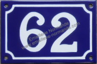 Numéro de rue personnalisable, plaque émaillée (10x15 /10x18cm) (les photos présentées ne changent pas avec votre commande)