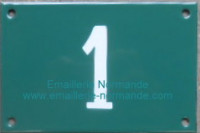 Numéro de rue personnalisable, plaque émaillée (10x15-10x18cm) (les photos présentées ne changent pas avec votre commande)