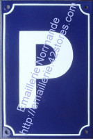 3- Plaque émaillée standard (30x20cm) Parking