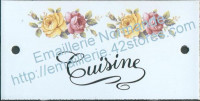 Plaque émaillée (6x12cm) LD24 cuisine