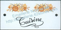 Plaque émaillée (6x12cm) LD54 cuisine