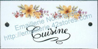 Plaque émaillée (6x12cm) LD34 cuisine