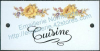 Plaque émaillée (6x12cm) LD64 cuisine