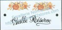 Plaque émaillée (6x12cm) LD53 vieille réserve