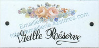 Plaque émaillée (6x12cm) LD43 vieille réserve