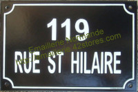 Plaque de rue émaillée personnalisable (20x30cm)