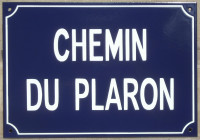 plaque de rue (25x40cm)