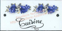 Plaque émaillée (6x12cm) LD84 Cuisine