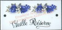 Plaque émaillée (6x12cm) LD83 vieille reserve