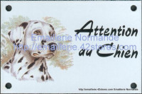 Plaque émaillée (10x15cm) Dalmatien