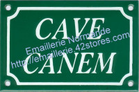 11-4. Plaque émaillée (10x15cm) Cave canem / Attention au chien