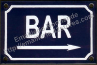 Plaque Licence 4 emaillee 20x15cm / Decoration authentique de bar / Plaque  emaillee vintage, decoration pour la maison