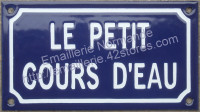 Personnalisez votre plaque émaillée (10x18cm)