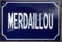 Plaque de rue émaillée personnalisable (20x30cm)