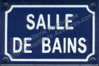 Plaque émaillée (10x15cm) Salle de bains