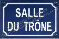 Plaque émaillée (10x15cm) Salle du trône