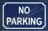 Plaque émaillée (10x15cm) No parking