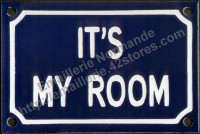 Plaque émaillée (10x15cm) It's my room