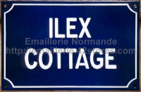 Plaque de rue émaillée personnalisable (20x30cm)