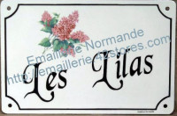 Plaque de maison (20x30cm) typographie BC