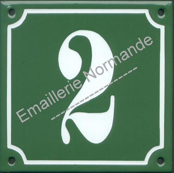 Plaque émaillée Numéro De Rue N°8 - 20x15 Cm - Bleue - Fixation Murale Occasion